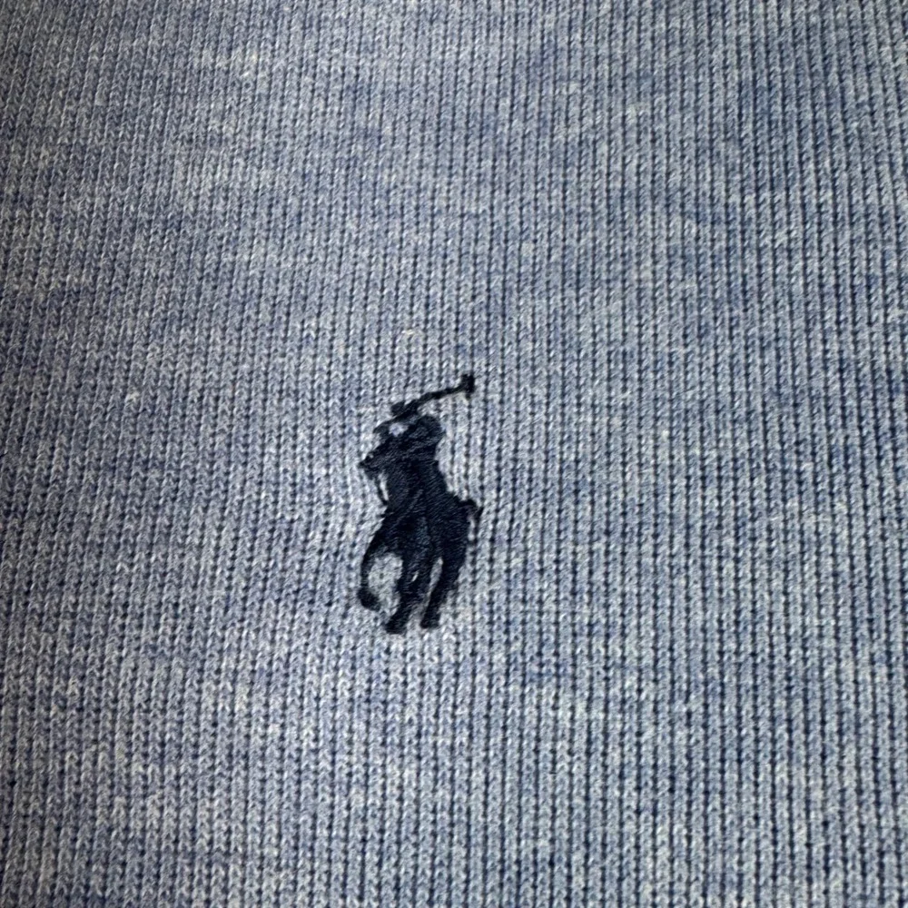 Polo Ralph Lauren Men Blue Quarter Zip Pullover Sweatshirt Size Large